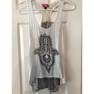 Cute patterned tank top